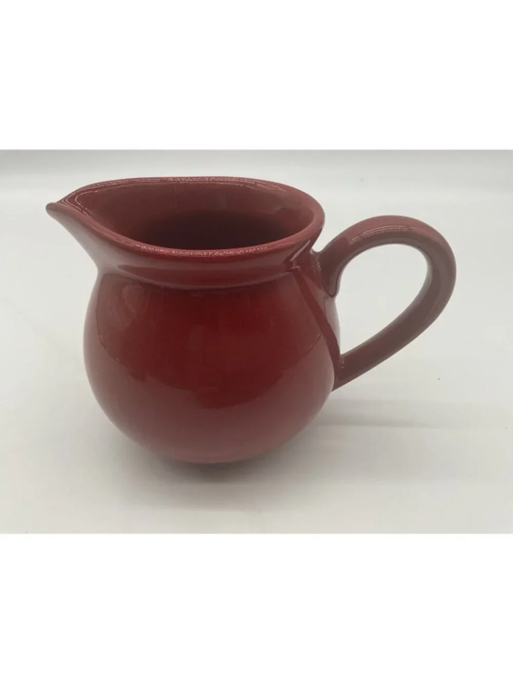 Waechtersbach Vintage Red Ceramic Creamer and Sugar Bowl Set in Cherry Red VTG
